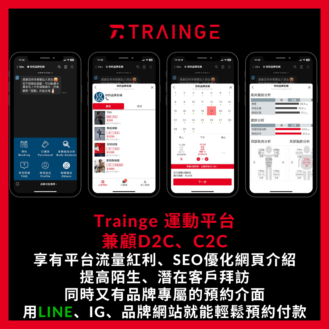 Trainge兼顧D2C與C2C